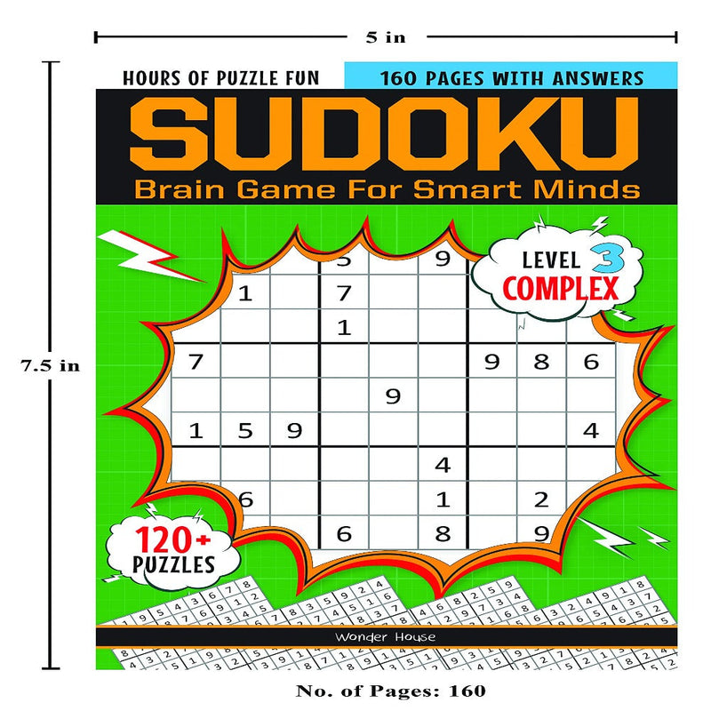 Sudoku Brain Game For Smart Minds ( Set Of 4 books Box Set)