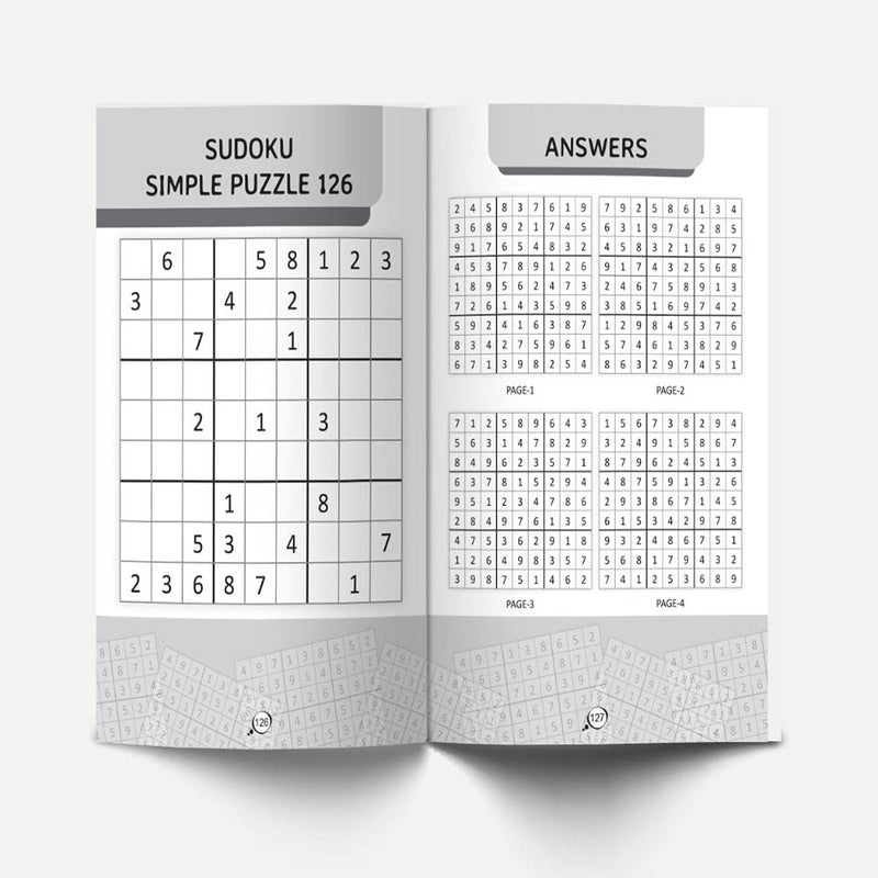 Sudoku Brain Game For Smart Minds ( Set Of 4 books Box Set)