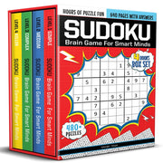 Sudoku Brain Game For Smart Minds ( Set Of 4 books Box Set)