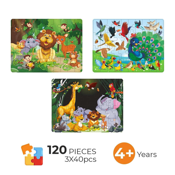 Sunny 3 in 1 Jigsaw Puzzle-Puzzles-Sunny-Toycra