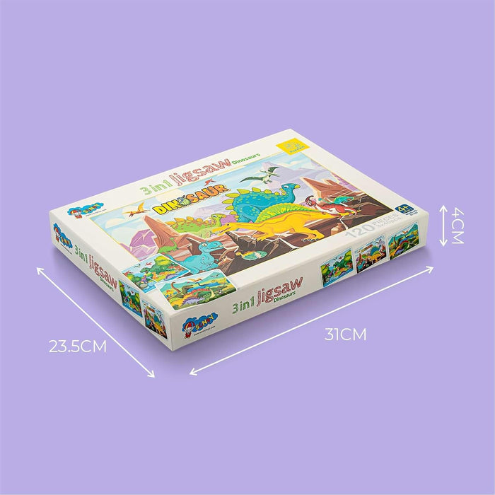 Sunny 3 in 1 Jigsaw Puzzle-Puzzles-Sunny-Toycra