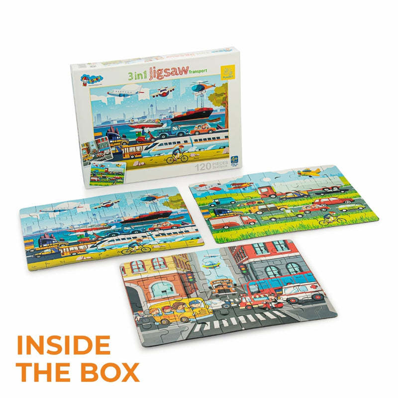 Sunny 3 in 1 Jigsaw Puzzle