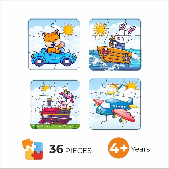 Sunny 4 in 1 Jigsaw Junior Puzzle-Puzzles-Sunny-Toycra