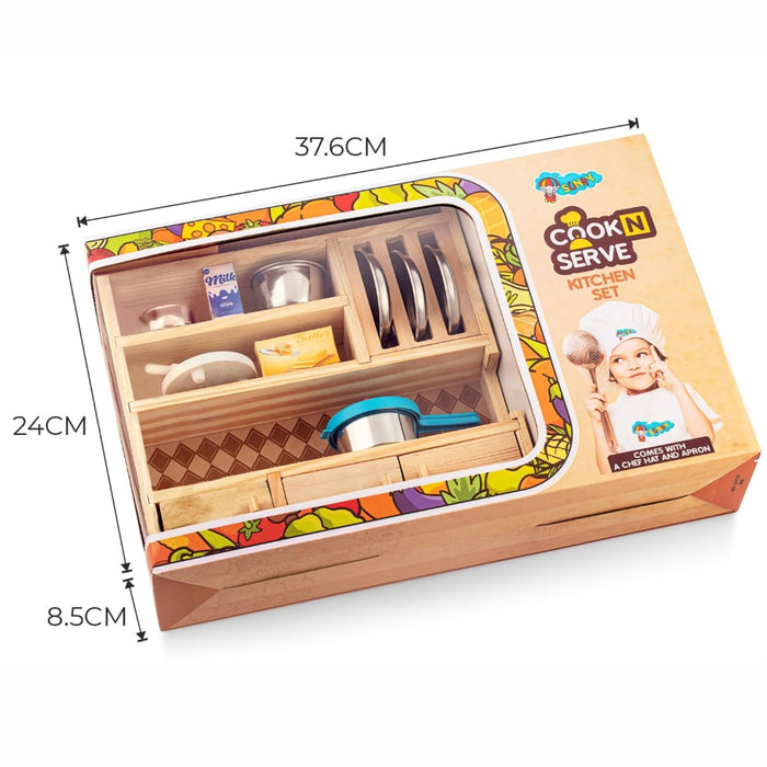 Sunny Cook & Serve Kitchen Playset -Multi Color-Pretend Play-Sunny-Toycra