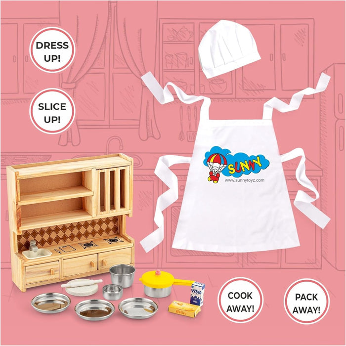 Sunny Cook & Serve Kitchen Playset -Multi Color-Pretend Play-Sunny-Toycra