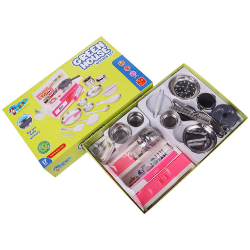 Sunny Green House Kitchen Playset -19 pieces-Pretend Play-Sunny-Toycra