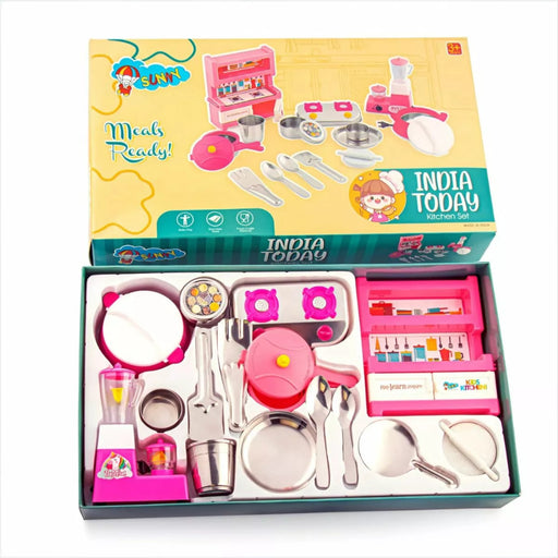 Sunny India Today Kitchen Set Stainless Steel-Pretend Play-Sunny-Toycra