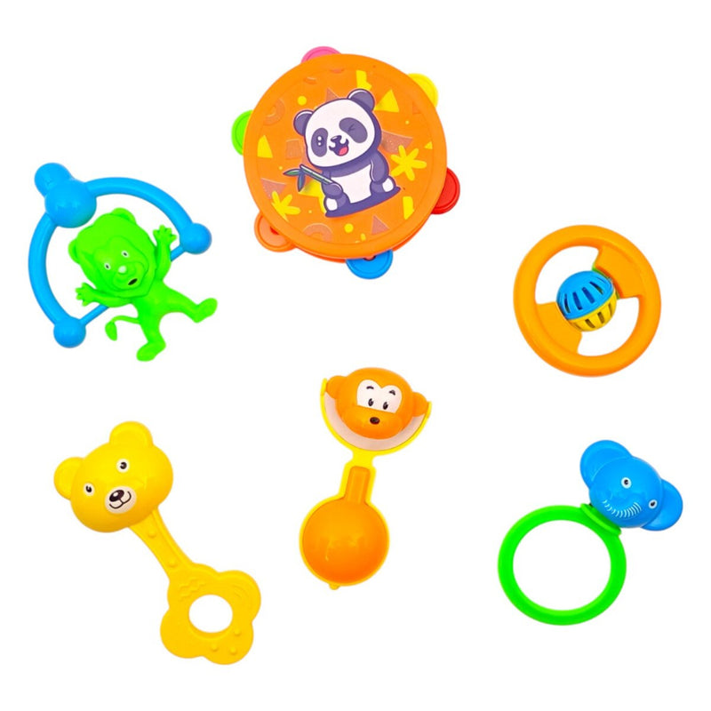 Sunny My First Rattle Set ( Set Of 6 Pcs ) - Multi Color