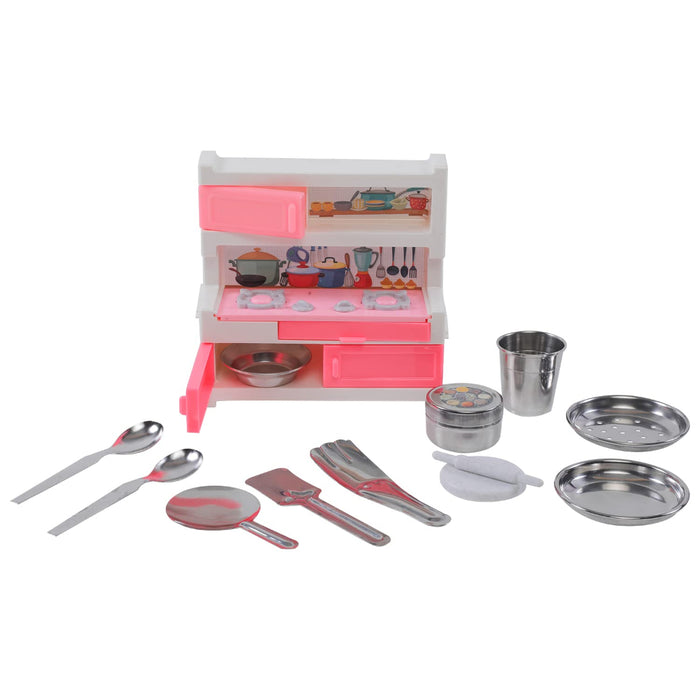 Sunny Pure Veg Kitchen Set - 13 Pieces-Pretend Play-Sunny-Toycra