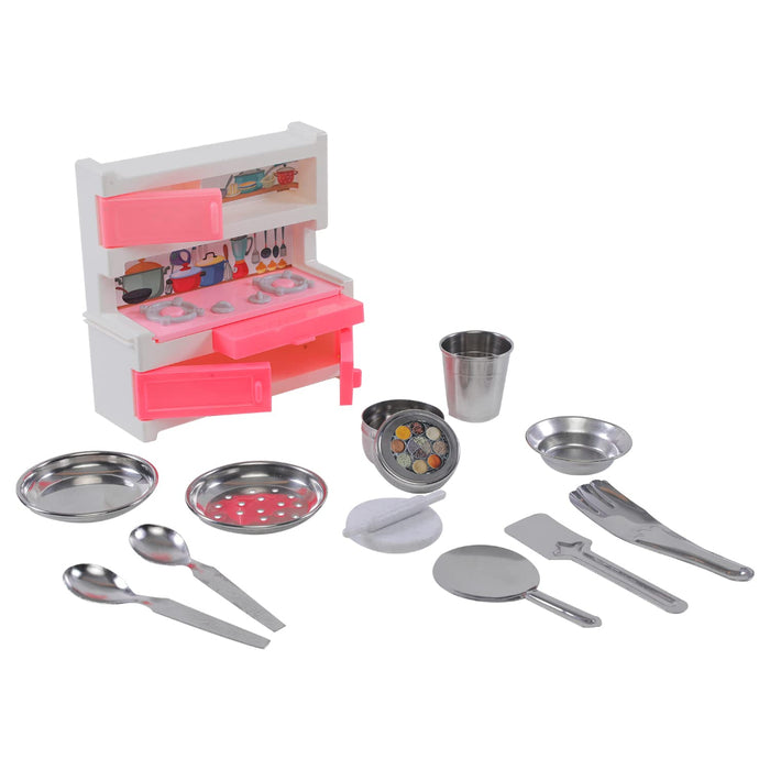 Sunny Pure Veg Kitchen Set - 13 Pieces-Pretend Play-Sunny-Toycra