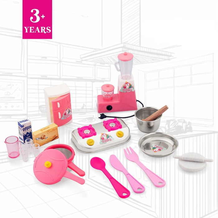 Sunny Unicorn Chef Kitchen Set-Pretend Play-Sunny-Toycra