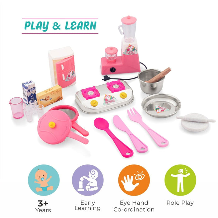 Sunny Unicorn Chef Kitchen Set-Pretend Play-Sunny-Toycra