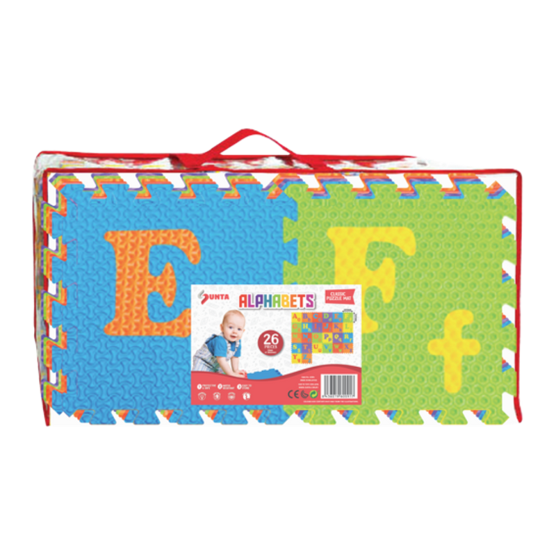 Sunta Alphabet 26 Pieces Puzzle Mat- Multi Color