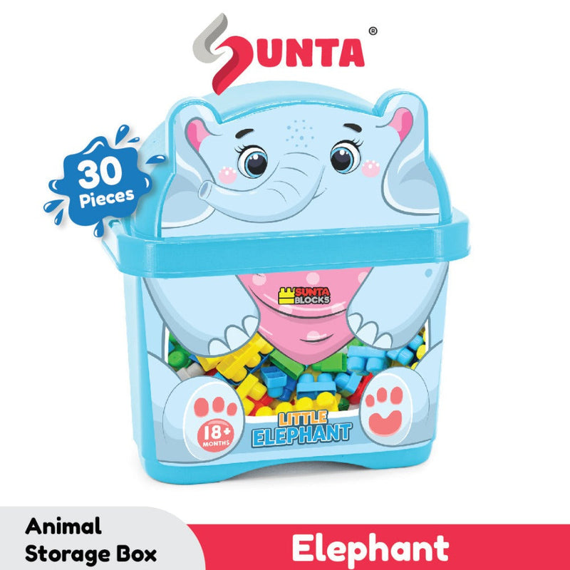 Sunta Building Blocks Animal Storage Box - 30 Pcs