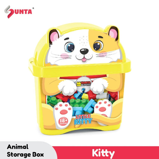 Sunta Building Blocks Animal Storage Box - 30 Pcs-Construction-Sunta-Toycra