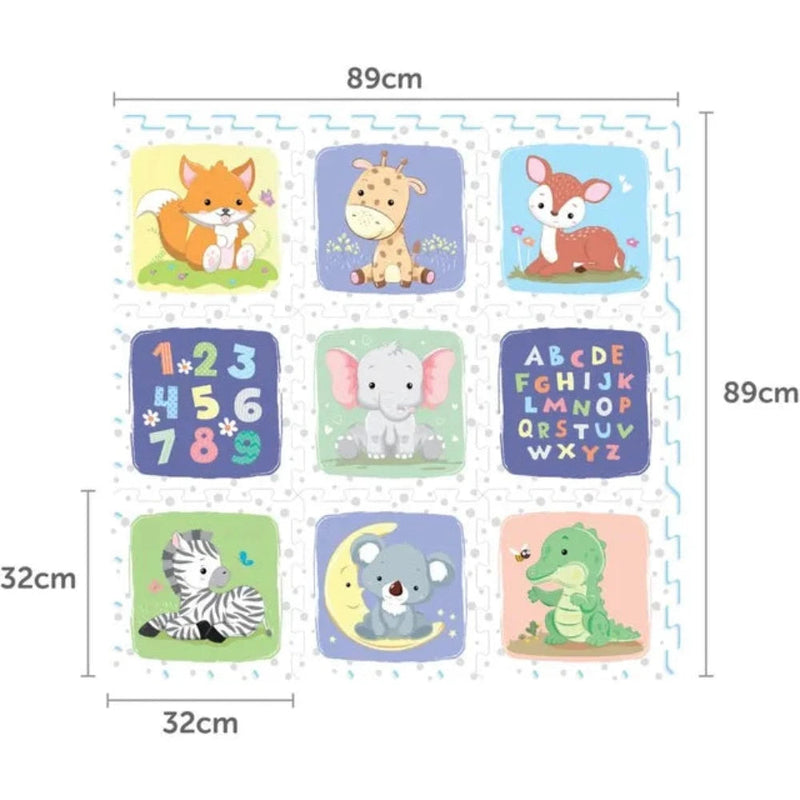 Sunta HT Printed Puzzle Playmat 9Pcs -Safari