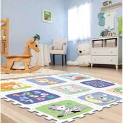Sunta HT Printed Puzzle Playmat 9Pcs -Safari
