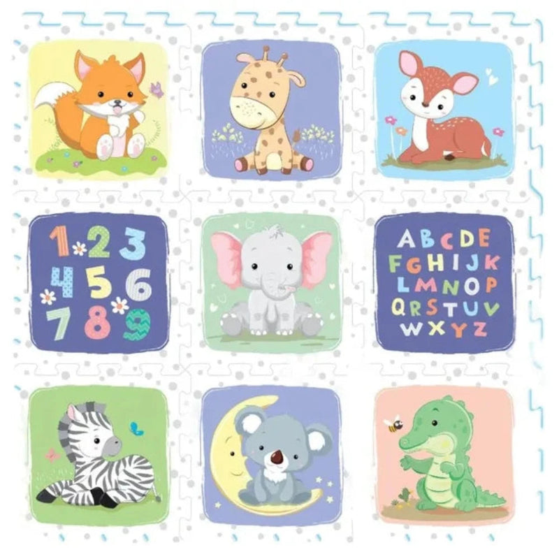 Sunta HT Printed Puzzle Playmat 9Pcs -Safari
