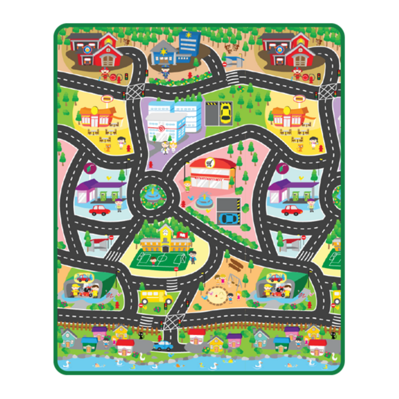 Sunta Heat Transferred Roll Mat - City Map Track