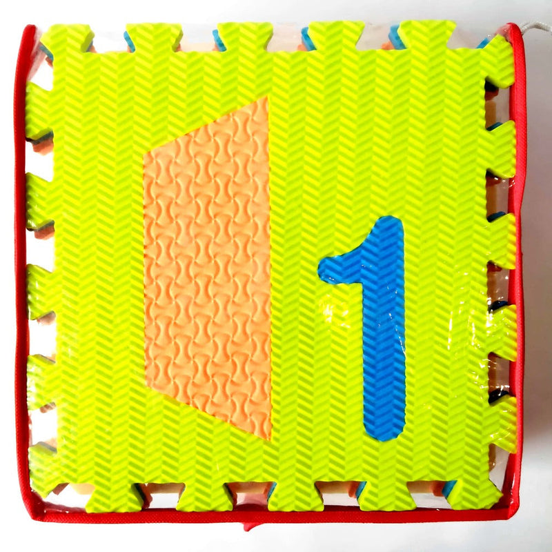 Sunta Numbers & Shapes Puzzle - 10 Pieces - Multicolor