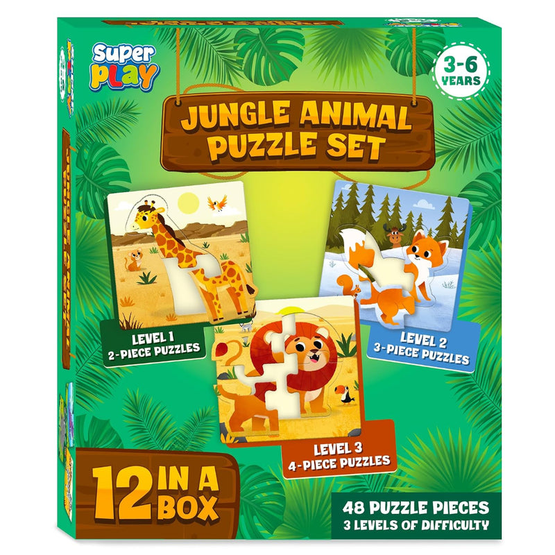 SuperPlay Jungle Animals Puzzle Set