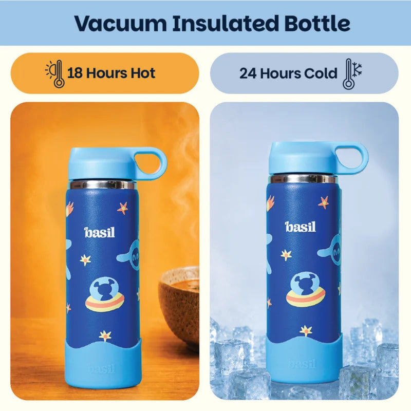 Basil HydraFizz Insulated Stainless Steel Water Bottle -600ml
