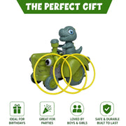 Tak Tak Toys Dino Tractor - Interactive Toy with Ring Toss Game