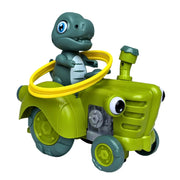 Tak Tak Toys Dino Tractor - Interactive Toy with Ring Toss Game