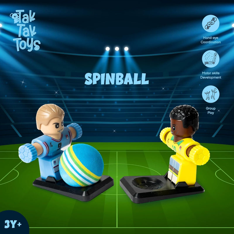 Tak Tak Toys Spinball – the 2-Finger Football Spinner Set