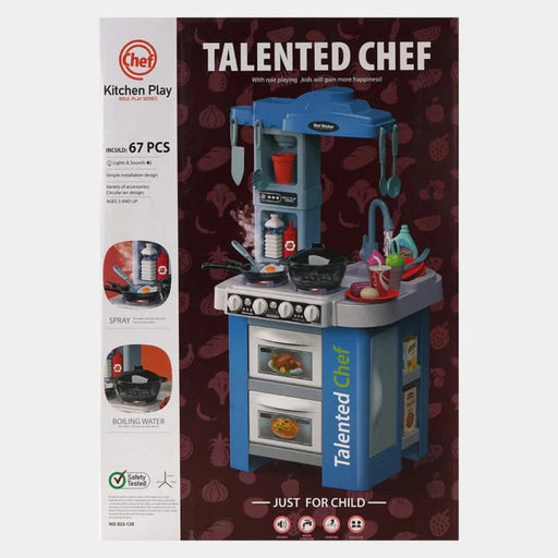 Talented Chef Kitchen Play Set TM-922-128 - 67 Pcs-Pretend Play-Toycra-Toycra