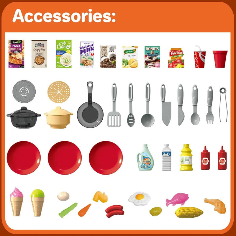 Talented Chef Kitchen Play Set TM-922-131 - 77 Pcs-Pretend Play-Toycra-Toycra