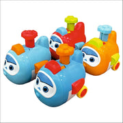 Techno Toys Cartoon Airplane Press and Go Friction Toys ( Pack Of 4 )