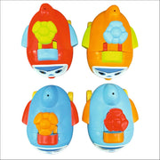 Techno Toys Cartoon Airplane Press and Go Friction Toys ( Pack Of 4 )