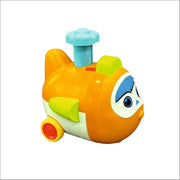 Techno Toys Cartoon Airplane Press and Go Friction Toys ( Pack Of 4 )
