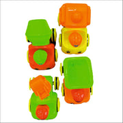 Techno Toys Cartoon Builder Construction Series Truck Toys ( Pack of 4) - Multicolor