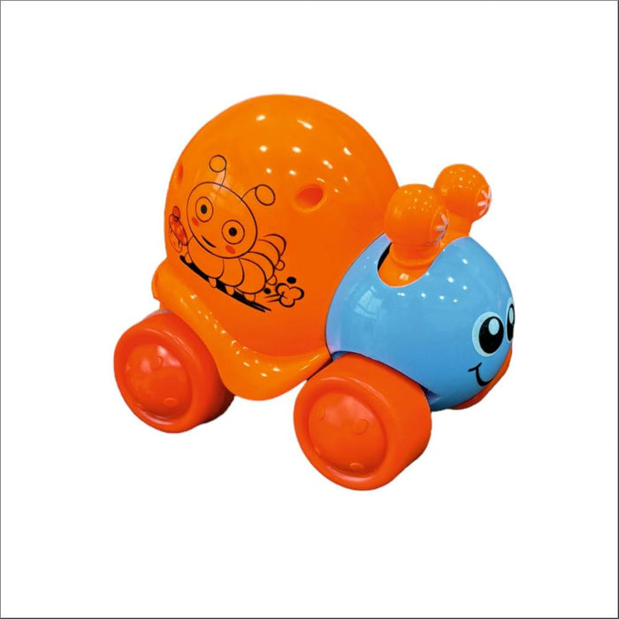 Techno Toys Cute Snail Push and Go Friction Toy - Multi Color-Action & Toy Figures-Techno Toys-Toycra