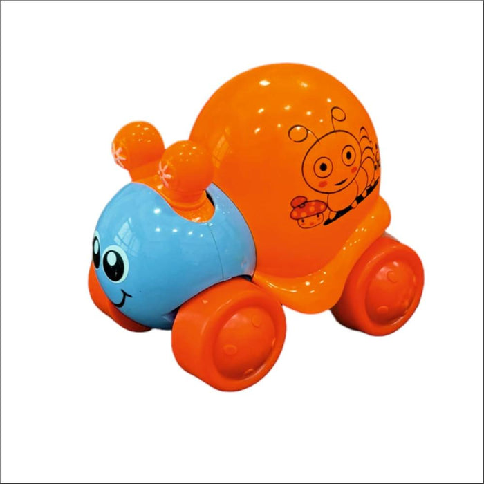 Techno Toys Cute Snail Push and Go Friction Toy - Multi Color-Action & Toy Figures-Techno Toys-Toycra