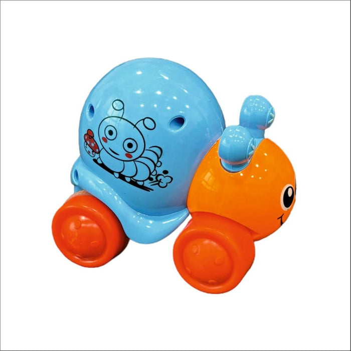 Techno Toys Cute Snail Push and Go Friction Toy - Multi Color-Action & Toy Figures-Techno Toys-Toycra