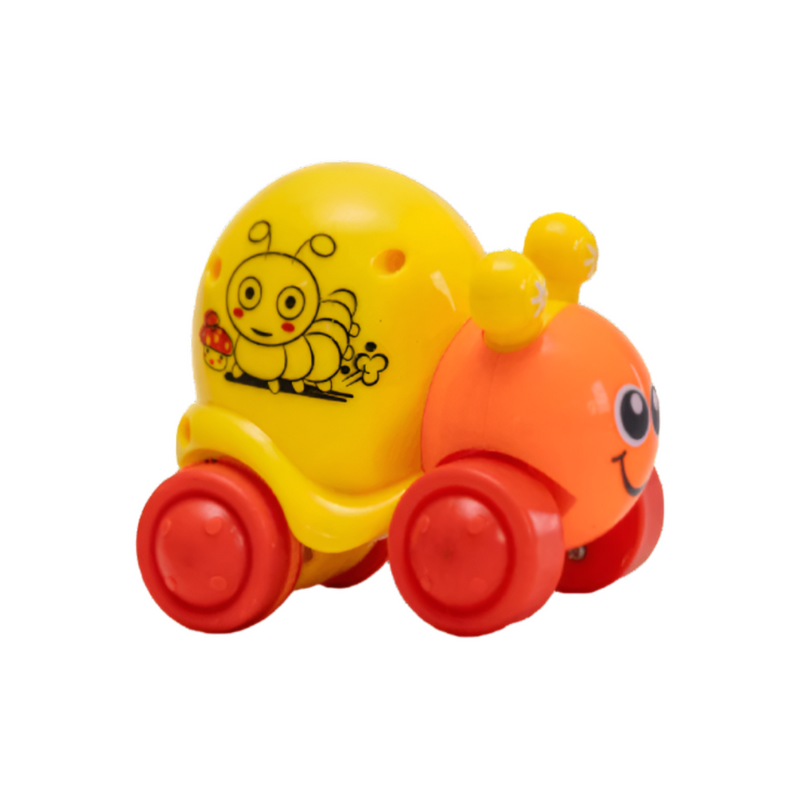 Techno Toys Cute Snail Push and Go Friction Toy - Multi Color