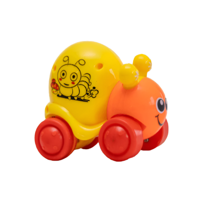 Techno Toys Cute Snail Push and Go Friction Toy - Multi Color-Action & Toy Figures-Techno Toys-Toycra