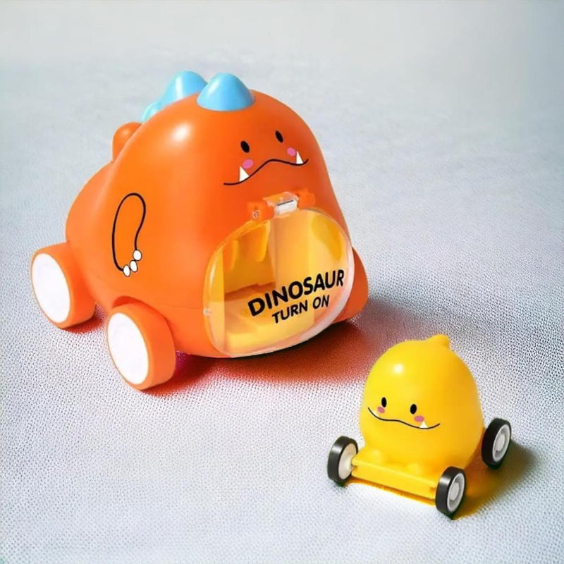 Techno Toys Dinosaur With Baby Friction Auto Toys for Kids - Pack of 3