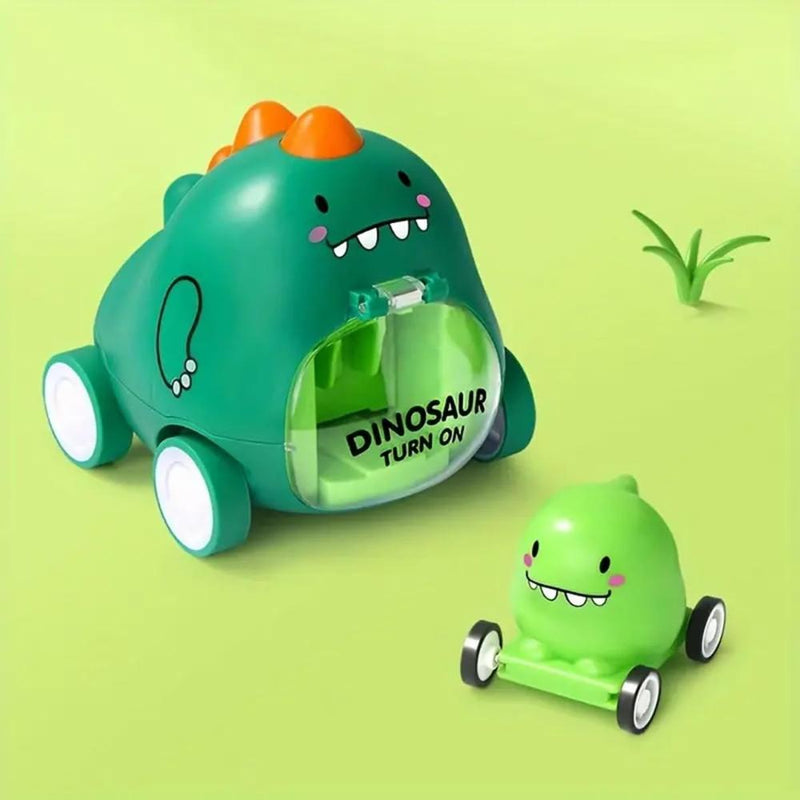 Techno Toys Dinosaur With Baby Friction Auto Toys for Kids - Pack of 3
