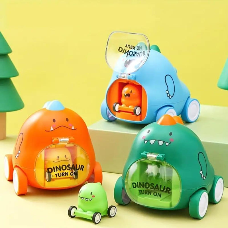 Techno Toys Dinosaur With Baby Friction Auto Toys for Kids - Pack of 3