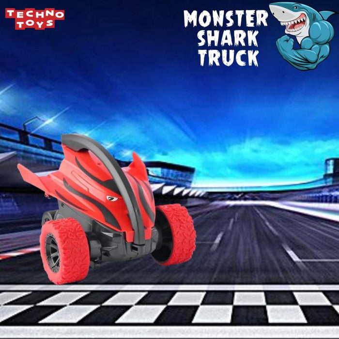 Techno Toys Monster Shark Truck Friction Powered Cars (Pack of 3)-Vehicles-Techno Toys-Toycra