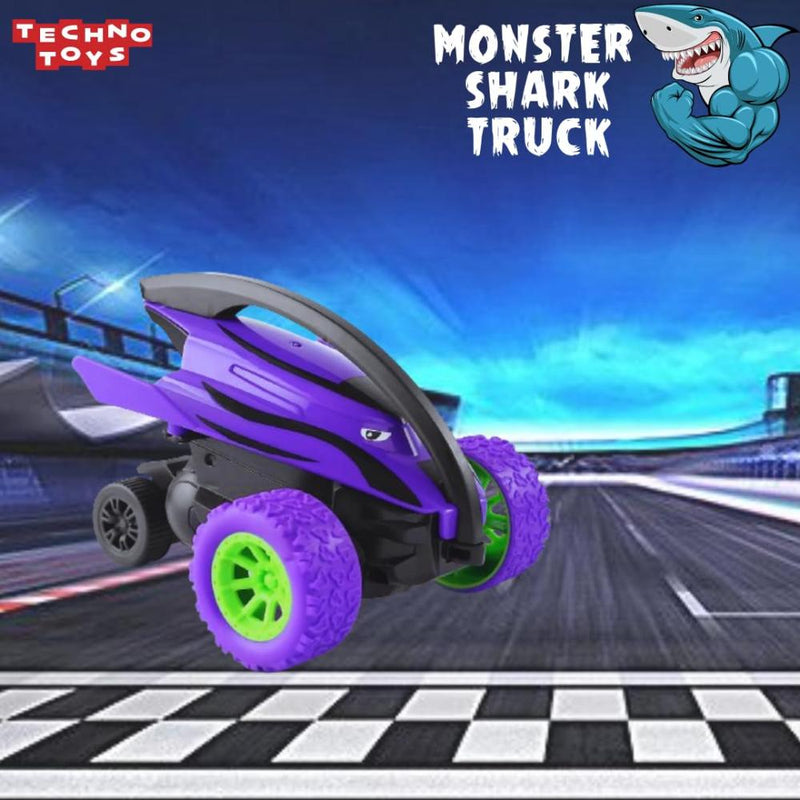 Techno Toys Monster Shark Truck Friction Powered Cars (Pack of 3)