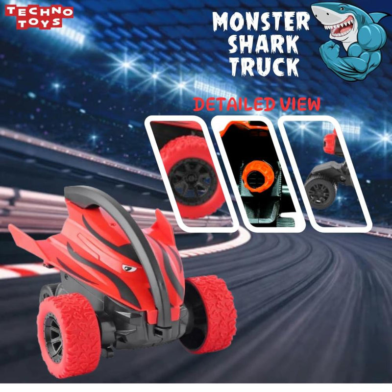 Techno Toys Monster Shark Truck Friction Powered Cars (Pack of 3)