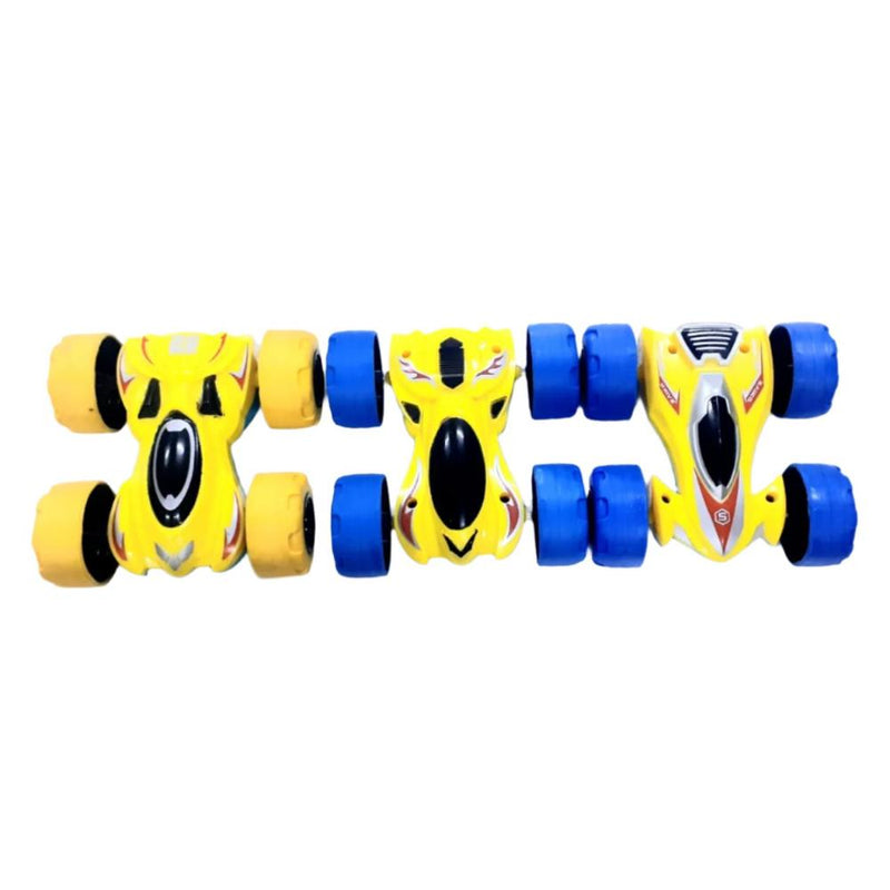 Techno Toys Pull Back Double-Sided Friction Powered Vehicles (Pack of 3)