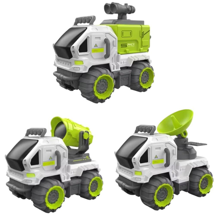 Techno Toys Space Vehicle Set Friction Powered Truck (Pack of 3)-Vehicles-Techno Toys-Toycra