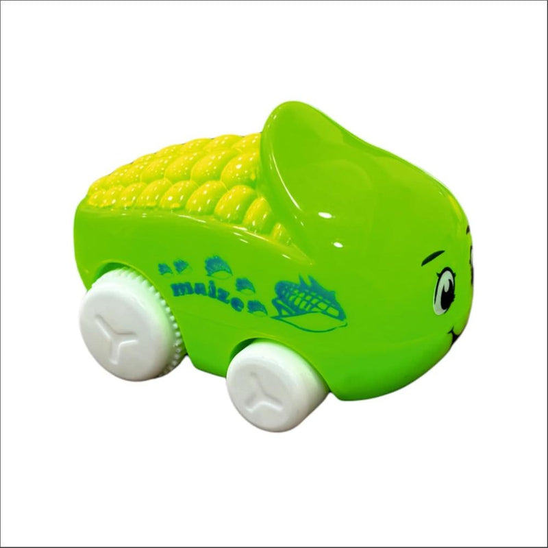 Techno Toys Vegetable Cartoon on Wheels Cars for Kids - (Pack of 4)