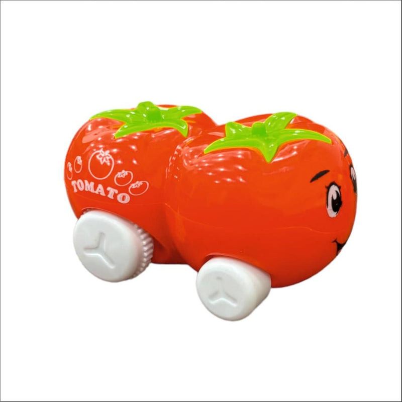 Techno Toys Vegetable Cartoon on Wheels Cars for Kids - (Pack of 4)